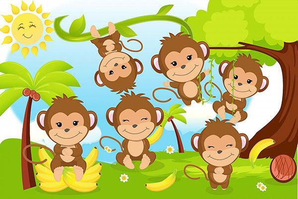داستان کوتاه کودکانه در مورد خانواده؛ خانواده ی میمون کوچولو