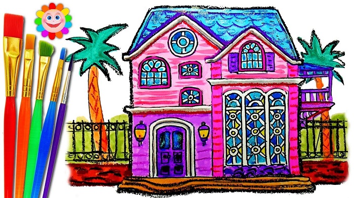 نقاشی خانه برای کودکان